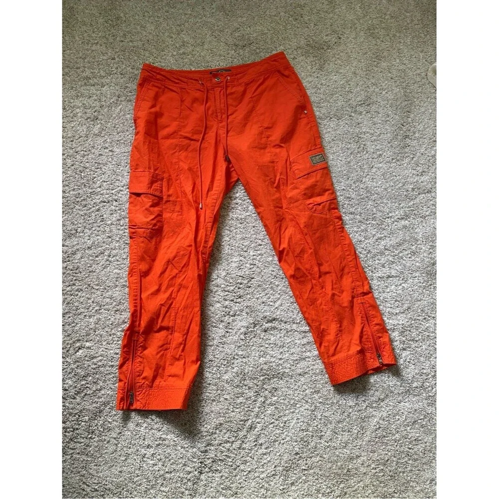 Vintage Ralph Lauren Pants Womens sz 8 Cargo Hiking active Y2K cotton tiny stain